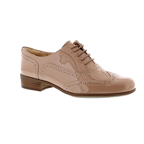Clarks Hamble Oak Wide Fit - Nude Patent (Leather) Womens Shoes 5 UK E ...